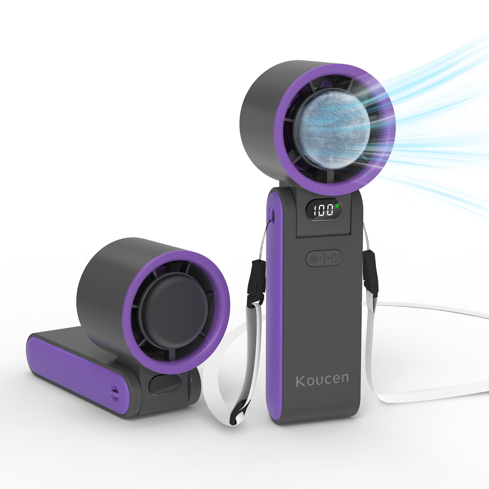 Amazon.com: Koucen Portable Handheld Fan Rechargeable 100 Speeds